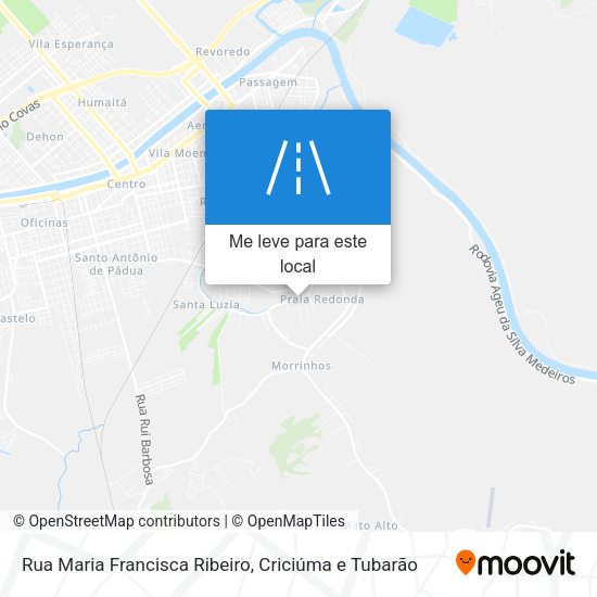 Rua Maria Francisca Ribeiro mapa