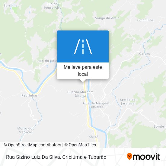 Rua Sizino Luiz Da Silva mapa