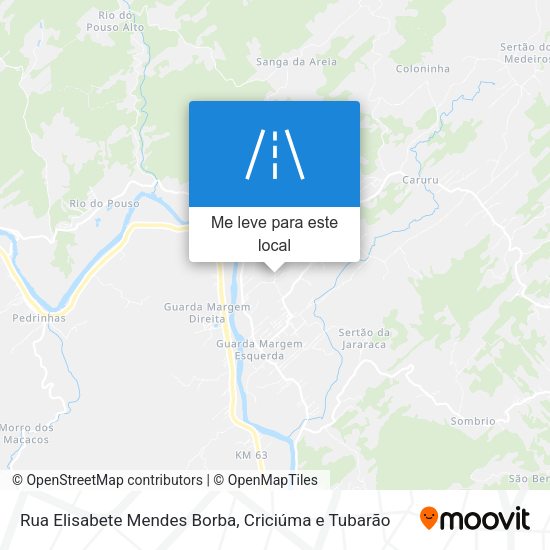 Rua Elisabete Mendes Borba mapa
