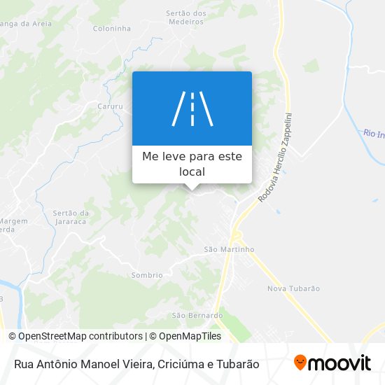 Rua Antônio Manoel Vieira mapa