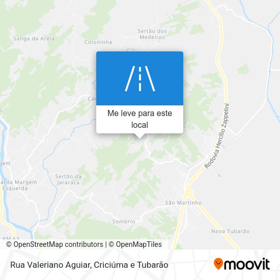 Rua Valeriano Aguiar mapa