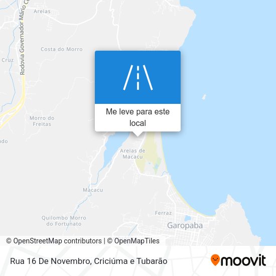 Rua 16 De Novembro mapa