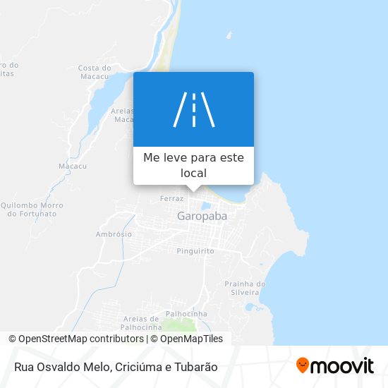 Rua Osvaldo Melo mapa