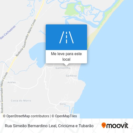 Rua Simeão Bernardino Leal mapa