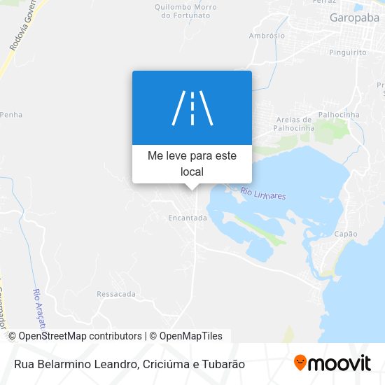 Rua Belarmino Leandro mapa
