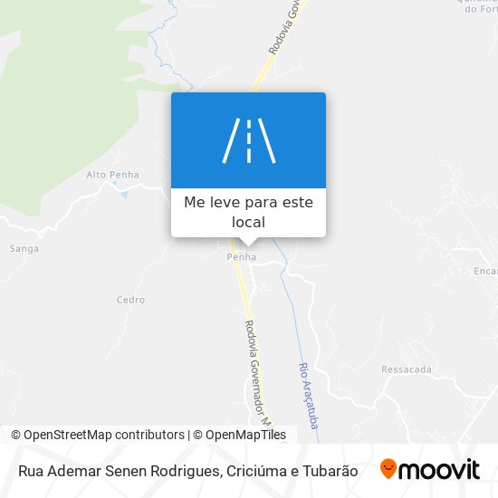 Rua Ademar Senen Rodrigues mapa