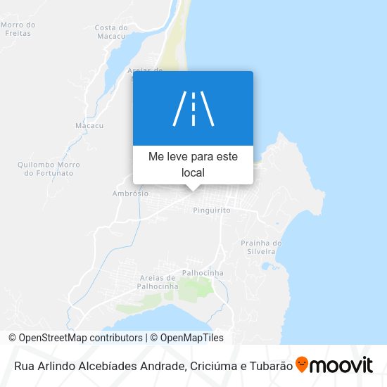 Rua Arlindo Alcebíades Andrade mapa
