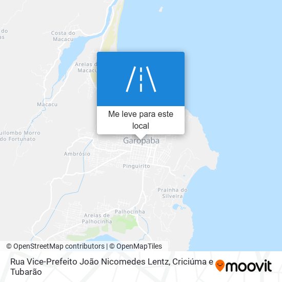 Rua Vice-Prefeito João Nicomedes Lentz mapa