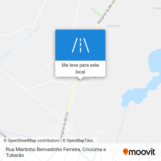 Rua Martinho Bernadinho Ferreira mapa