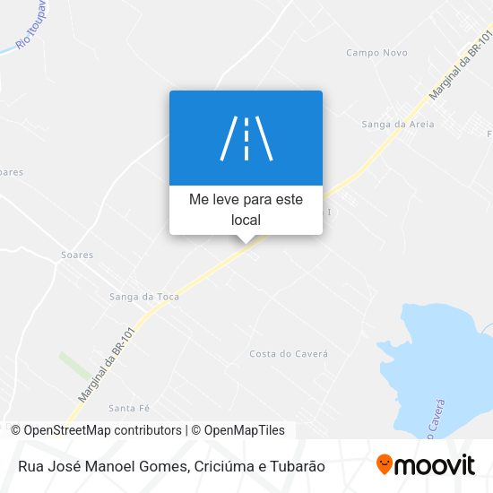 Rua José Manoel Gomes mapa