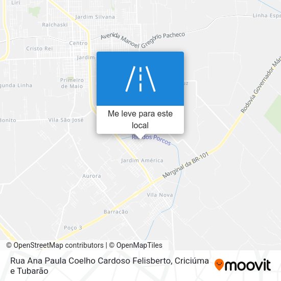 Rua Ana Paula Coelho Cardoso Felisberto mapa