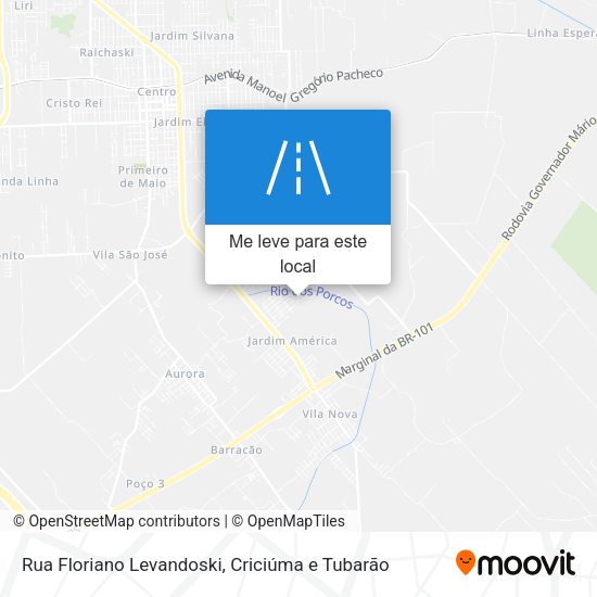 Rua Floriano Levandoski mapa