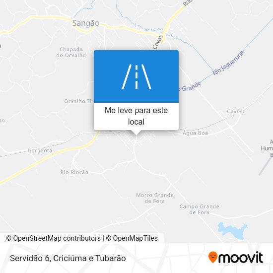 Servidão 6 mapa