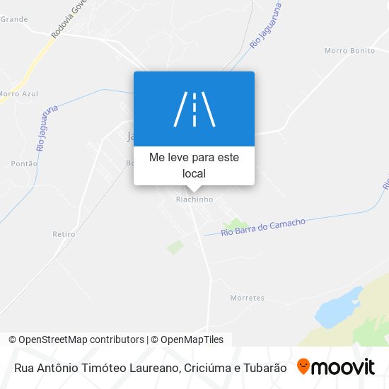 Rua Antônio Timóteo Laureano mapa