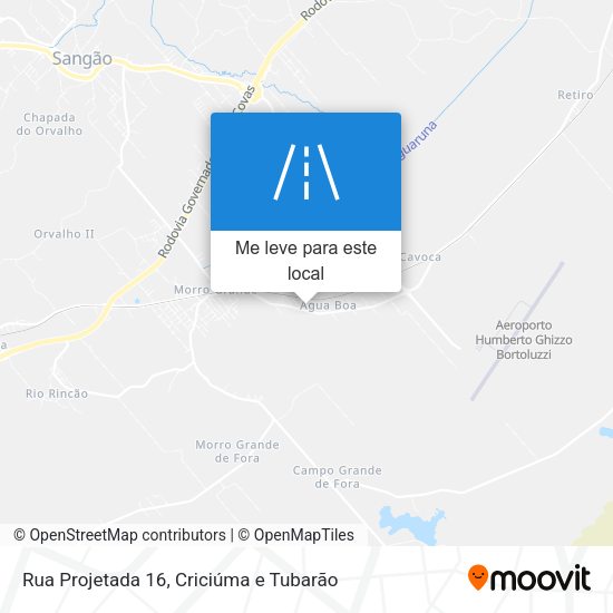 Rua Projetada 16 mapa