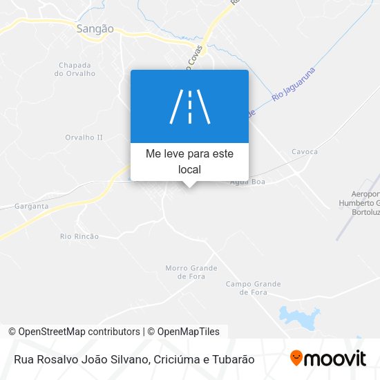 Rua Rosalvo João Silvano mapa