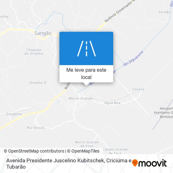 Avenida Presidente Juscelino Kubitschek mapa