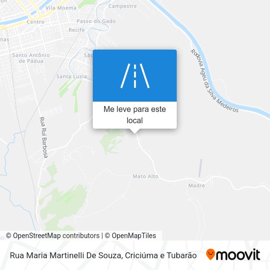 Rua Maria Martinelli De Souza mapa