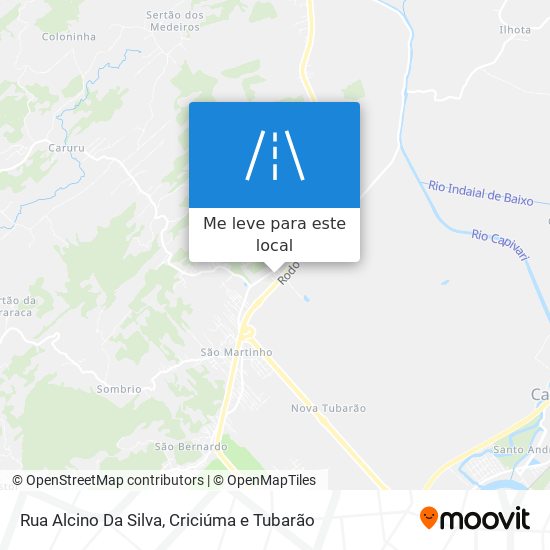 Rua Alcino Da Silva mapa