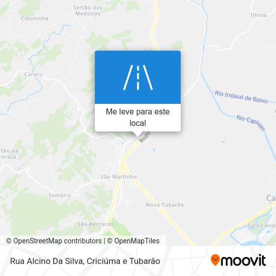 Rua Alcino Da Silva mapa