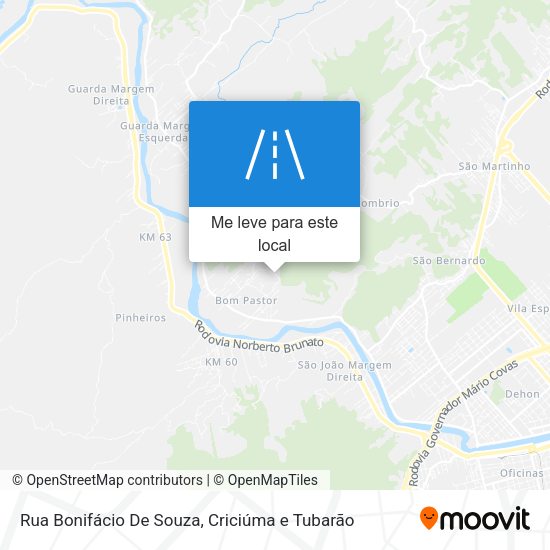 Rua Bonifácio De Souza mapa