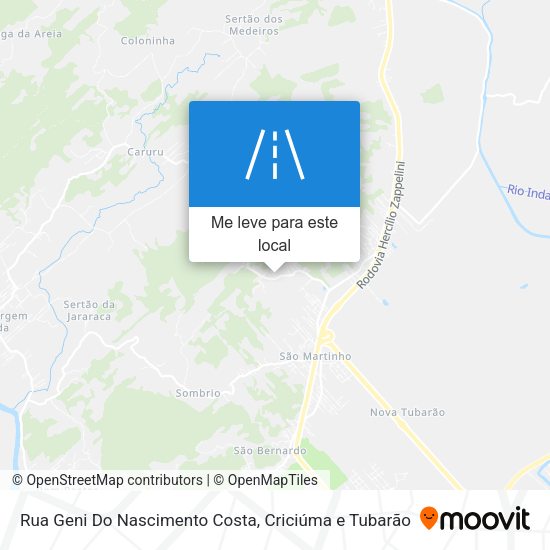 Rua Geni Do Nascimento Costa mapa