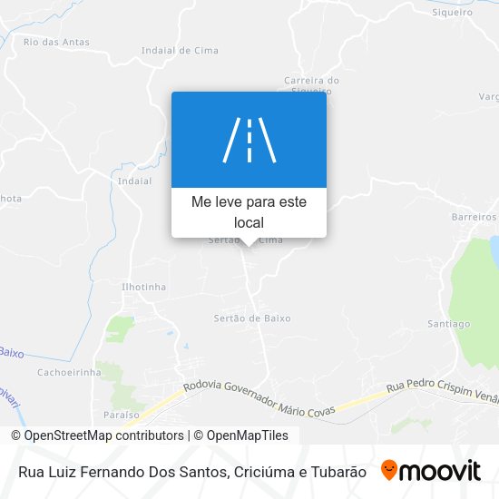 Rua Luiz Fernando Dos Santos mapa