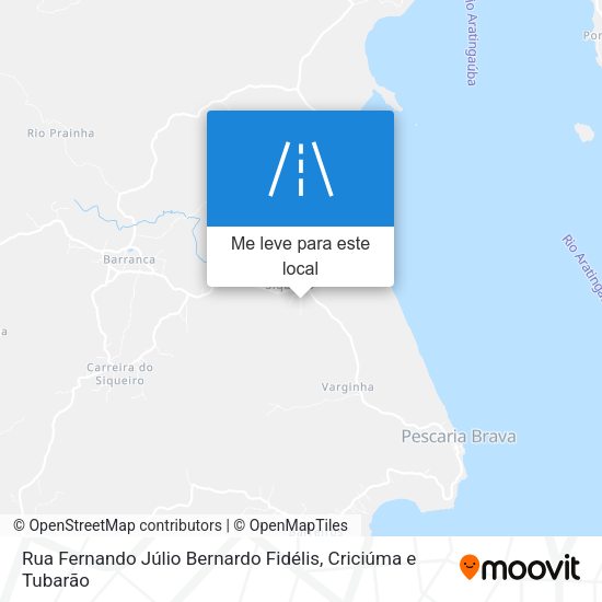 Rua Fernando Júlio Bernardo Fidélis mapa