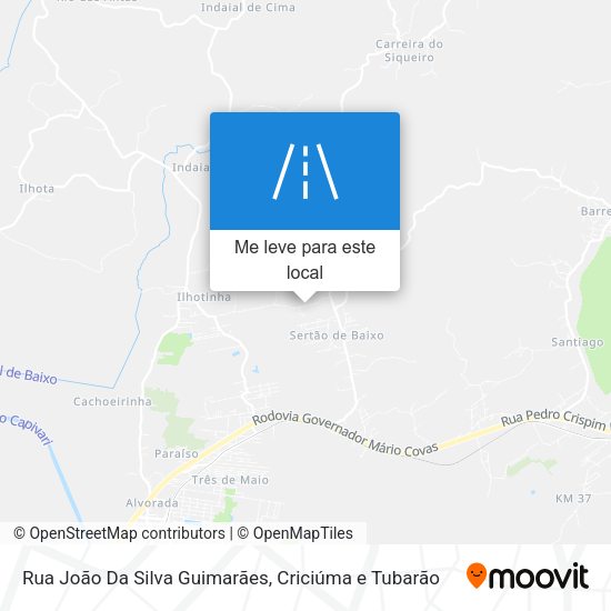 Rua João Da Silva Guimarães mapa