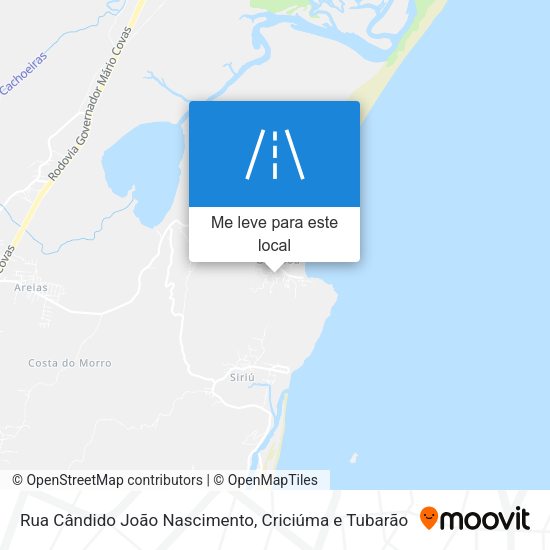 Rua Cândido João Nascimento mapa