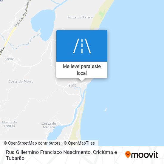 Rua Gillermino Francisco Nascimento mapa