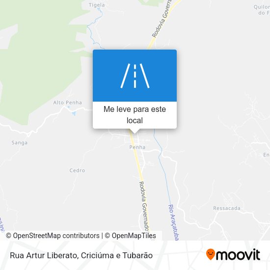 Rua Artur Liberato mapa