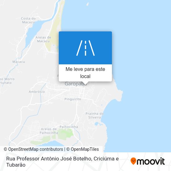 Rua Professor Antônio José Botelho mapa