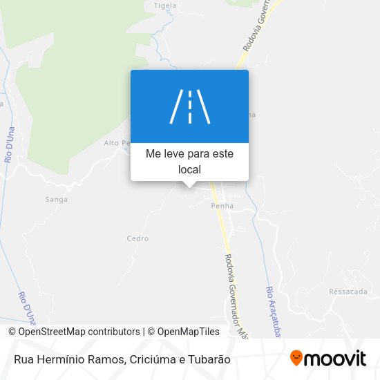 Rua Hermínio Ramos mapa