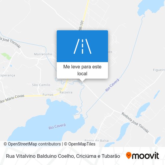 Rua Vitalvino Balduino Coelho mapa