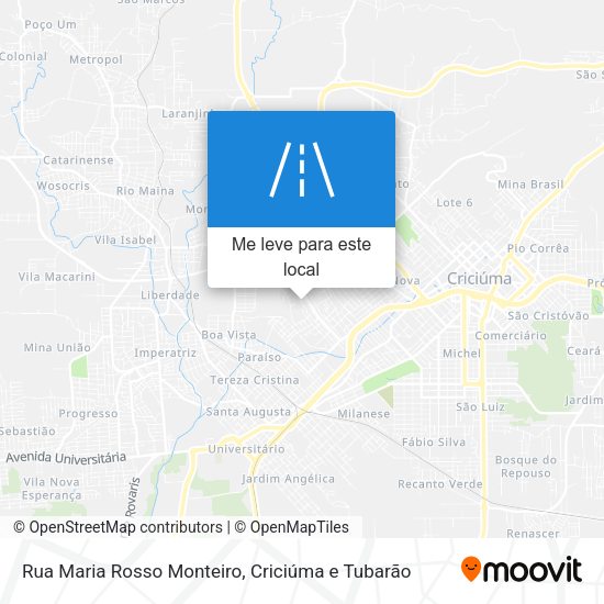 Rua Maria Rosso Monteiro mapa