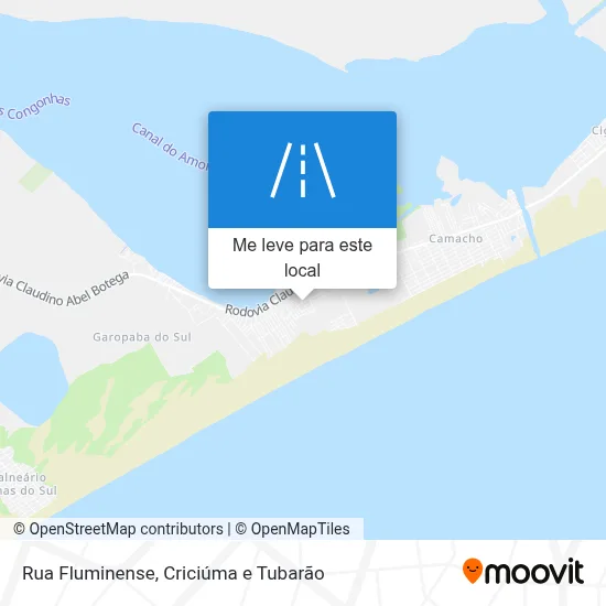 Rua Fluminense mapa
