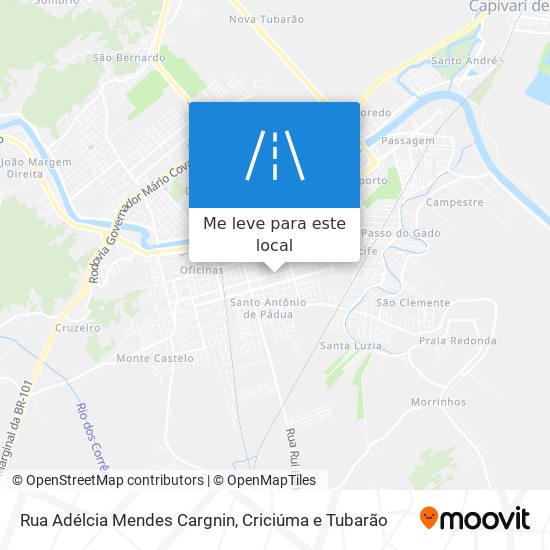 Rua Adélcia Mendes Cargnin mapa
