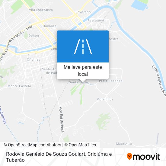 Rodovia Genésio De Souza Goulart mapa
