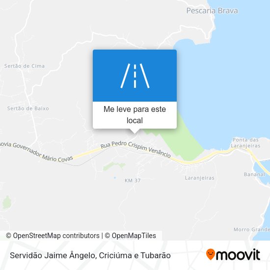 Servidão Jaime Ângelo mapa