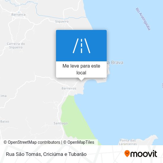 Rua São Tomás mapa