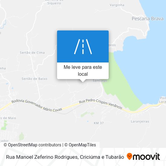 Rua Manoel Zeferino Rodrigues mapa