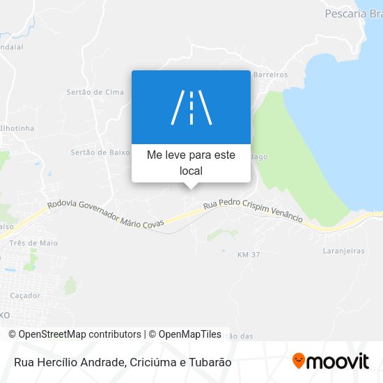 Rua Hercílio Andrade mapa