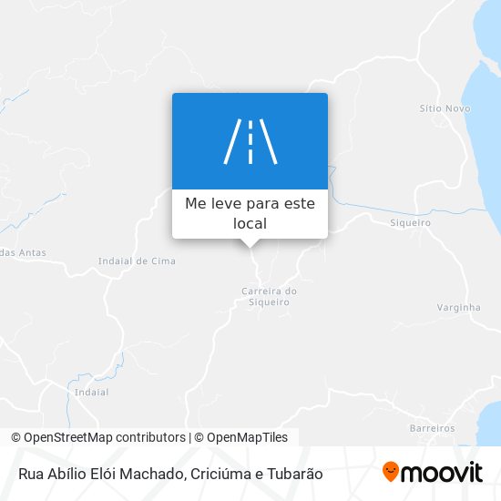 Rua Abílio Elói Machado mapa
