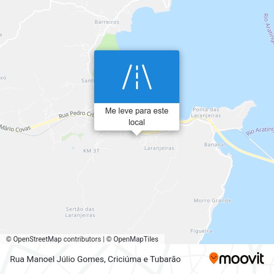 Rua Manoel Júlio Gomes mapa