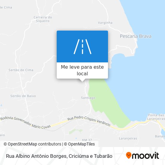 Rua Albino Antônio Borges mapa