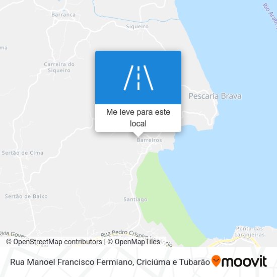 Rua Manoel Francisco Fermiano mapa