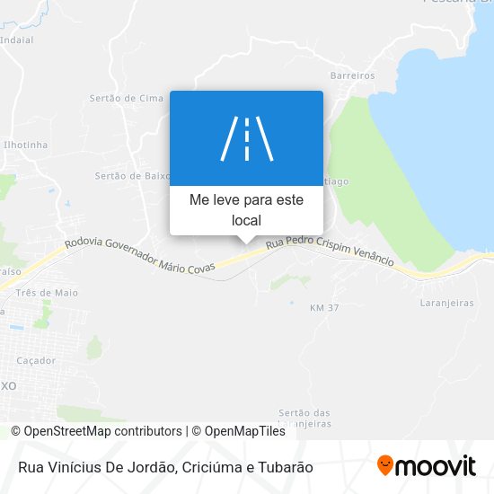 Rua Vinícius De Jordão mapa
