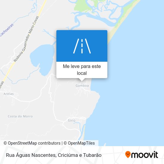 Rua Águas Nascentes mapa