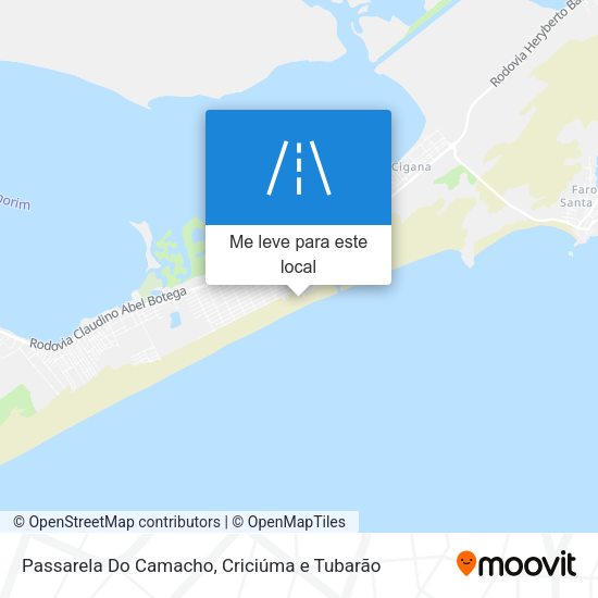 Passarela Do Camacho mapa
